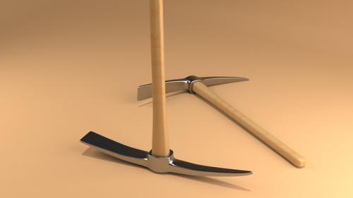 Simple pickaxe for Cycles preview image